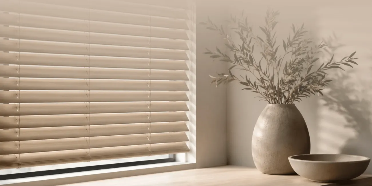 Smartshade motorised wood blind